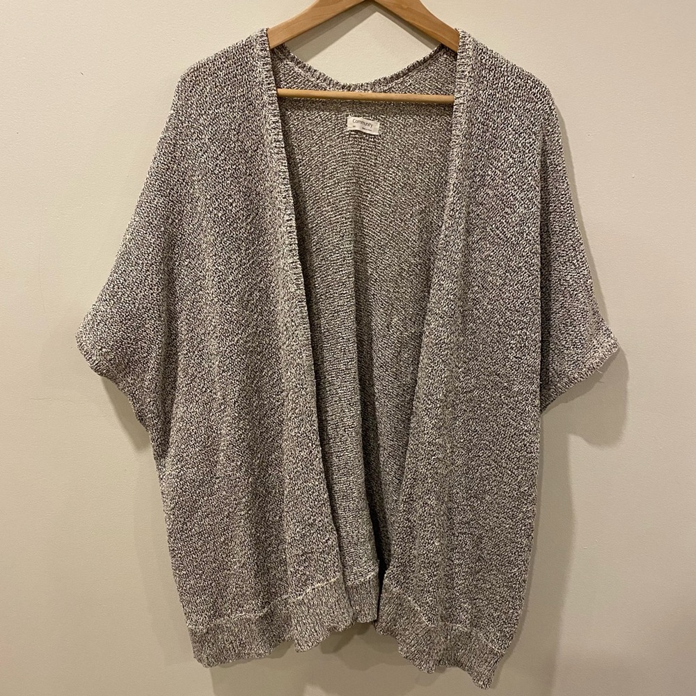 Community oversized drapey cardigan size XXS layering sweater grey black Aritzia
